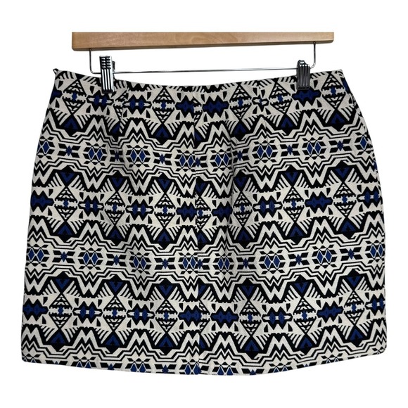 H&M Divided Mini Skirt Geometric Print Women's US 10 - Picture 3 of 7